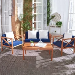 Safavieh Nunzio 11-pc. Conversation Set Cushioned