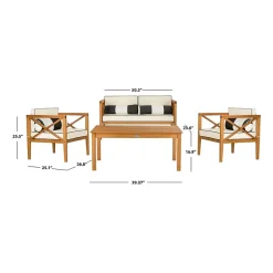 Safavieh Nunzio 11-pc. Conversation Set Cushioned