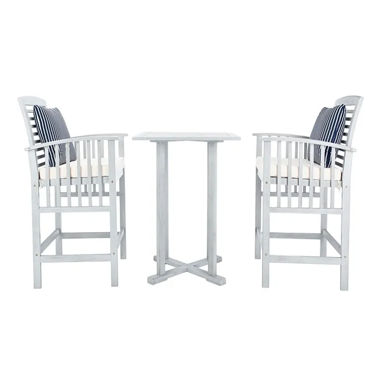 Safavieh Pate Patio Collection 3-pc. Bistro Set Folding