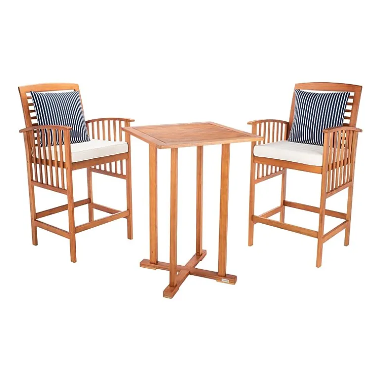 Safavieh Pate Patio Collection 3-pc. Bistro Set Folding