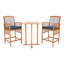 Safavieh Pate Patio Collection 3-pc. Bistro Set Folding