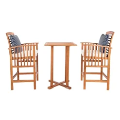Safavieh Pate Patio Collection 3-pc. Bistro Set Folding