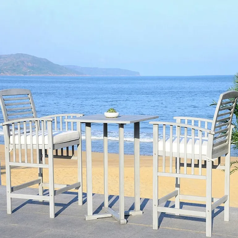 Safavieh Pate Patio Collection 3-pc. Bistro Set Folding
