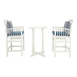 Safavieh Pate Patio Collection 3-pc. Bistro Set Folding