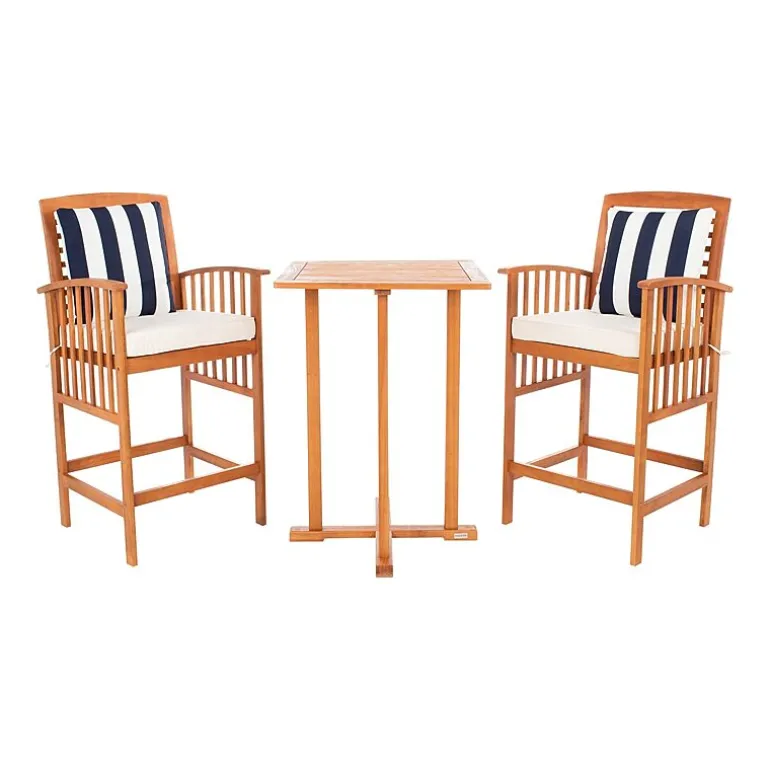Safavieh Pate Patio Collection 3-pc. Bistro Set Folding