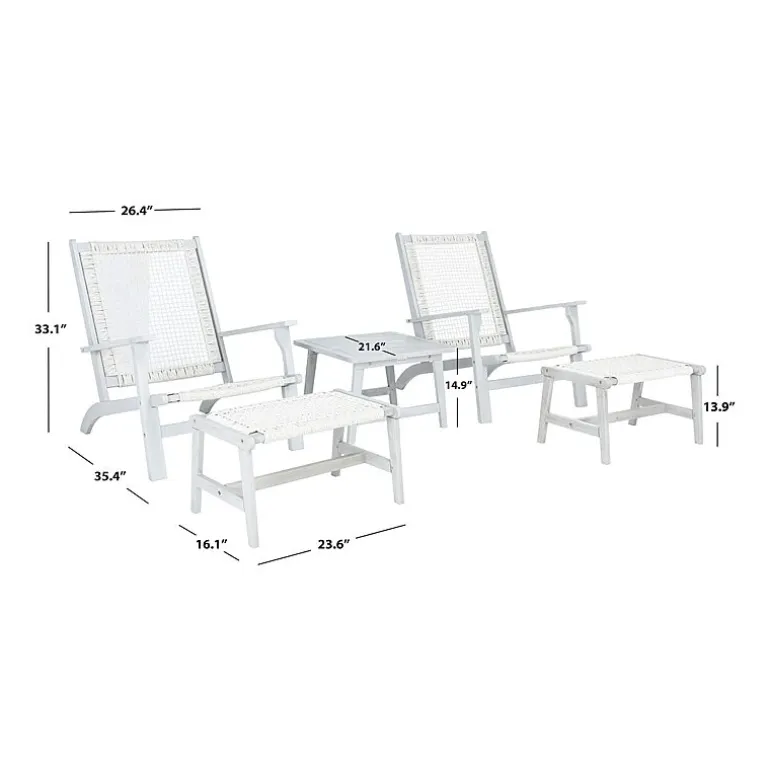 Safavieh 5-pc. Conversation Set Weather Resistant