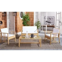 Safavieh 4-pc. Conversation Set Weather Resistant