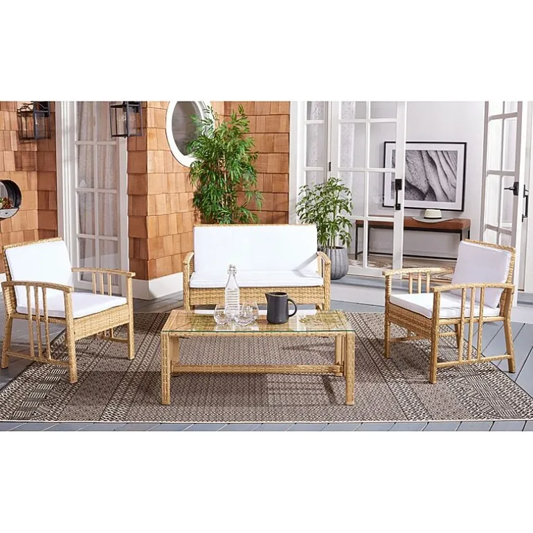 Safavieh 4-pc. Conversation Set Weather Resistant
