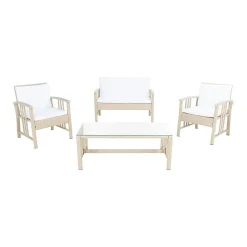 Safavieh 4-pc. Conversation Set Weather Resistant