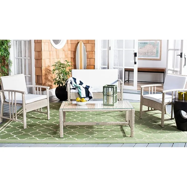 Safavieh 4-pc. Conversation Set Weather Resistant