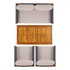 Safavieh Wilson 4-pc. Conversation Set Cushioned