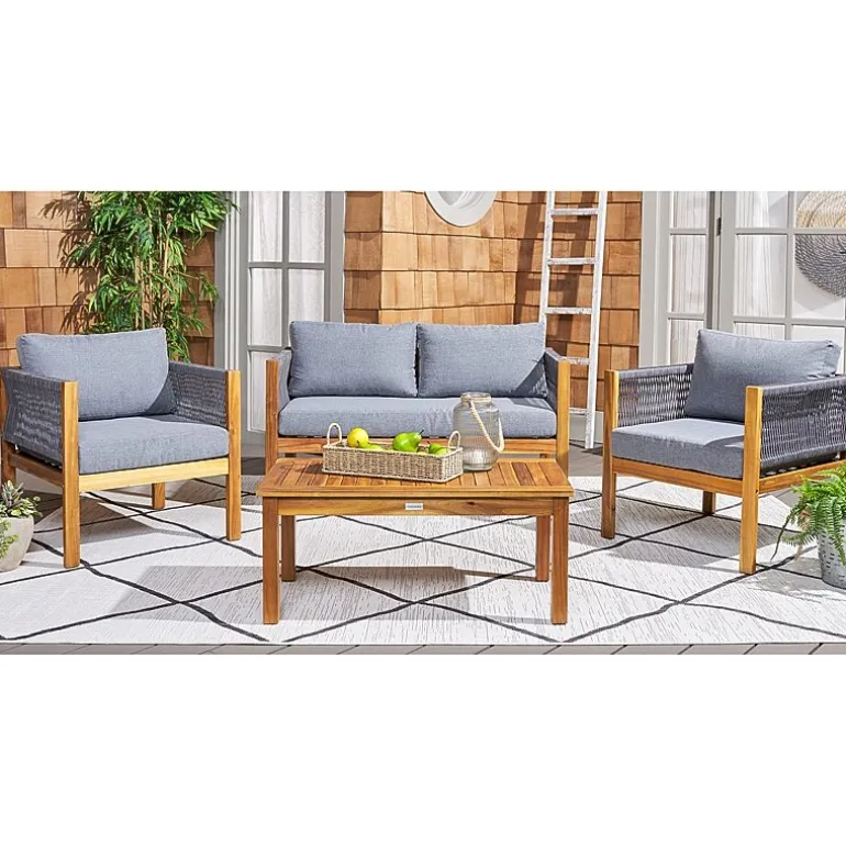Safavieh Wilson 4-pc. Conversation Set Cushioned