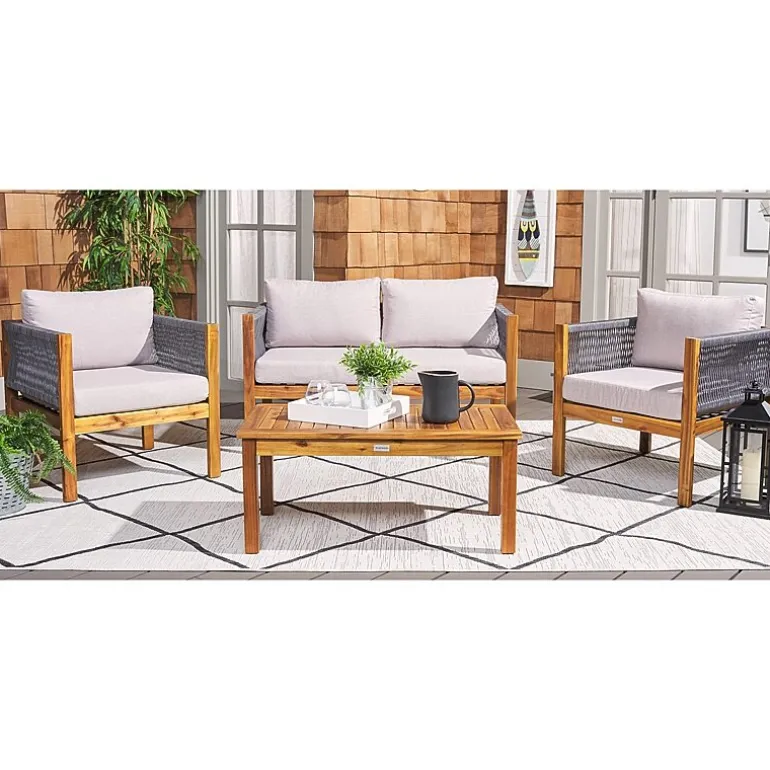 Safavieh Wilson 4-pc. Conversation Set Cushioned