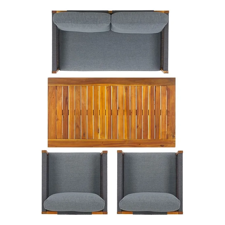 Safavieh Wilson 4-pc. Conversation Set Cushioned
