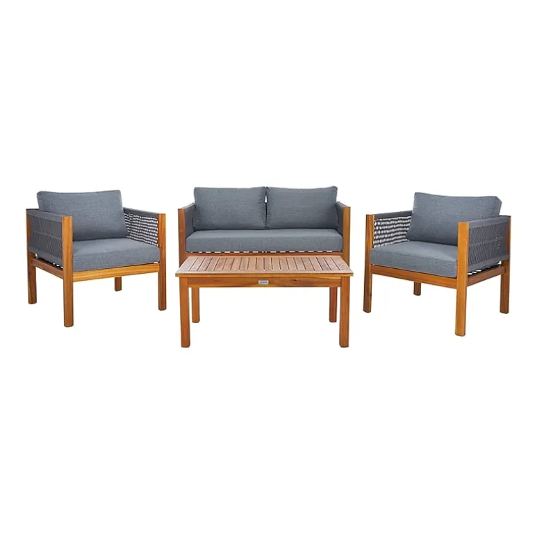 Safavieh Wilson 4-pc. Conversation Set Cushioned