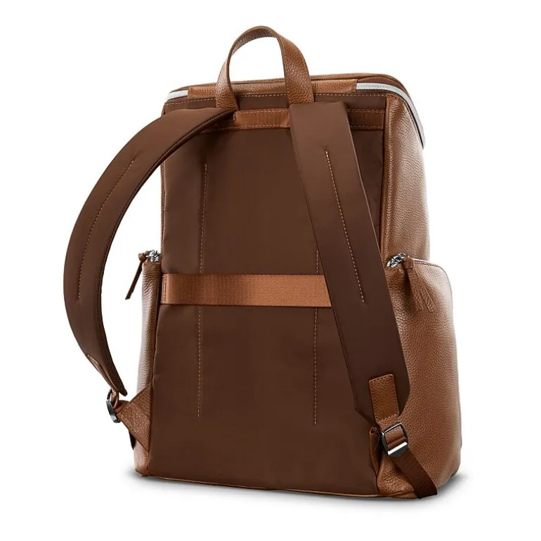 Samsonite Mobile Solution 2 Leather Deluxe Unisex Adult Padded Straps Backpack