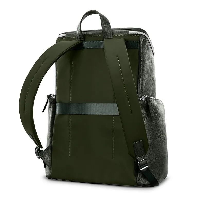 Samsonite Mobile Solution 2 Leather Deluxe Unisex Adult Padded Straps Backpack