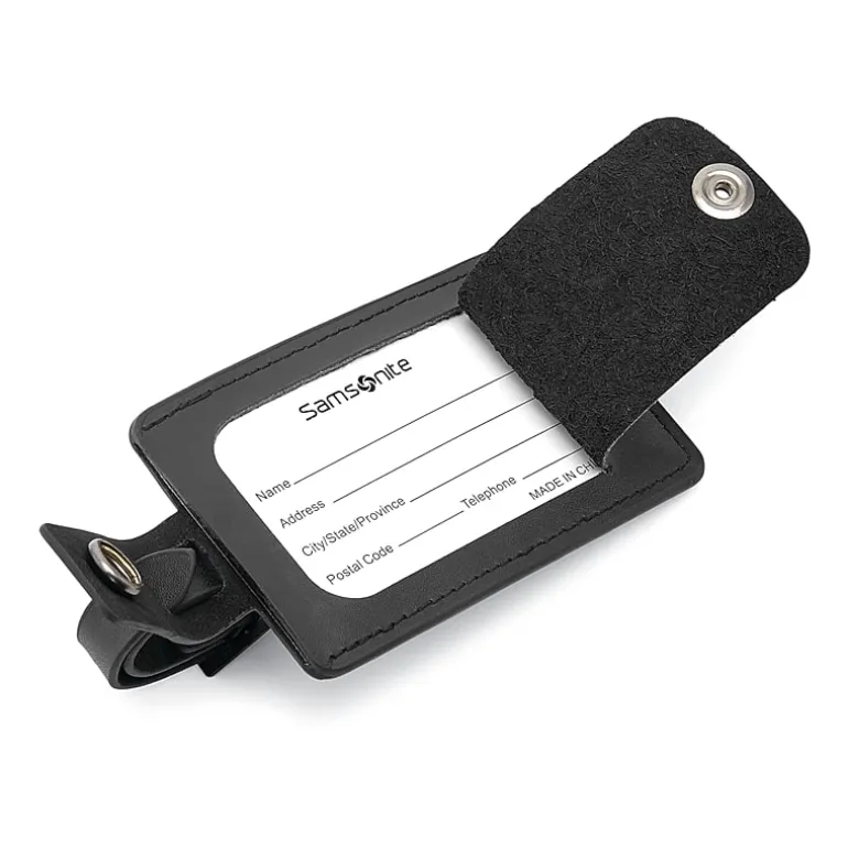 Samsonite 2 Pack Leather ID Tags