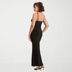 S3 Apparel Shapewear Womens Square Neck Sleeveless Bodycon Dress