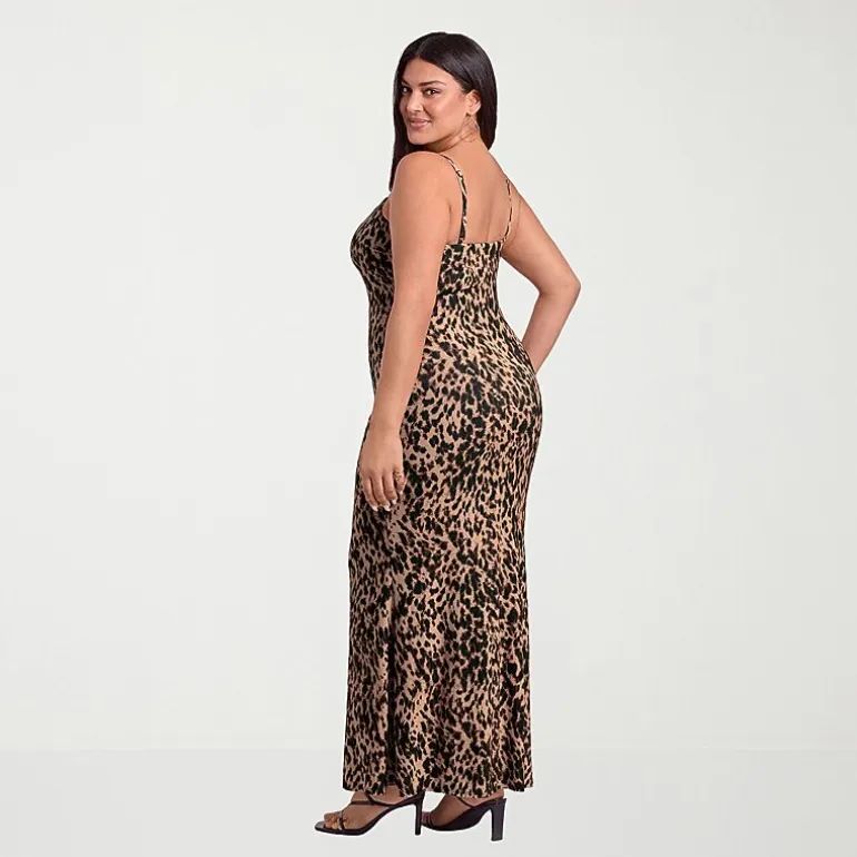 S3 Apparel Shapewear Womens Square Neck Sleeveless Bodycon Dress