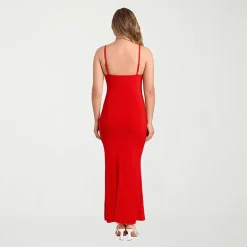 S3 Apparel Shapewear Womens Square Neck Sleeveless Bodycon Dress