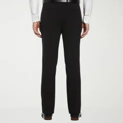 Savane Comfort Waist Mens Slim Fit Dress Flat Front Pant