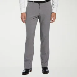 Savane Comfort Waist Mens Slim Fit Dress Flat Front Pant