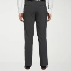 Savane Comfort Waist Mens Slim Fit Dress Flat Front Pant