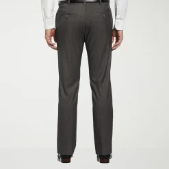Savane Premium Stretch Expandable Waist Mens Straight Fit Dress Flat Front Pant