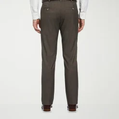 Savane Premium Stretch Expandable Waist Mens Straight Fit Dress Flat Front Pant