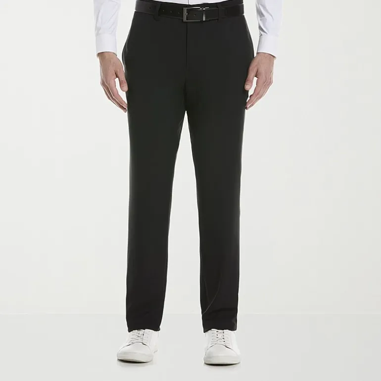 Savane Techworks Performance Mens Straight Fit Dress Flat Front Pant