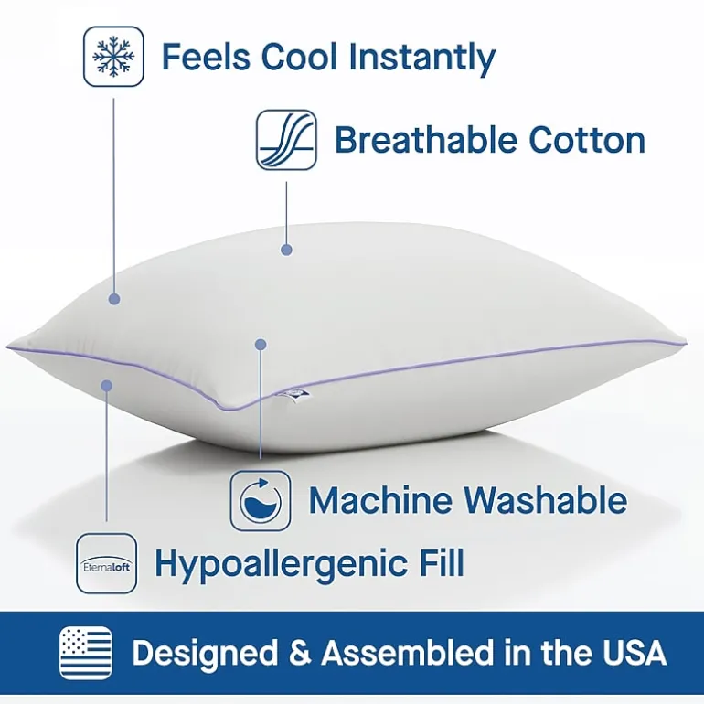 Sealy® All Night Cooling 2 Pack Bed Pillow