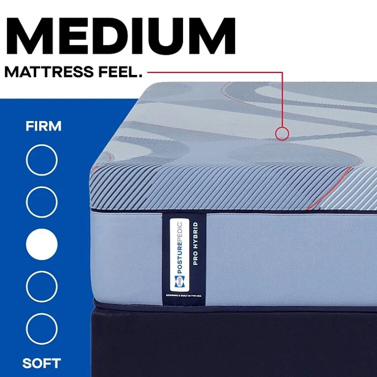 Sealy Posturepedic Fairholt 13" Hybrid Medium Tight Top - Mattress + Box Spring
