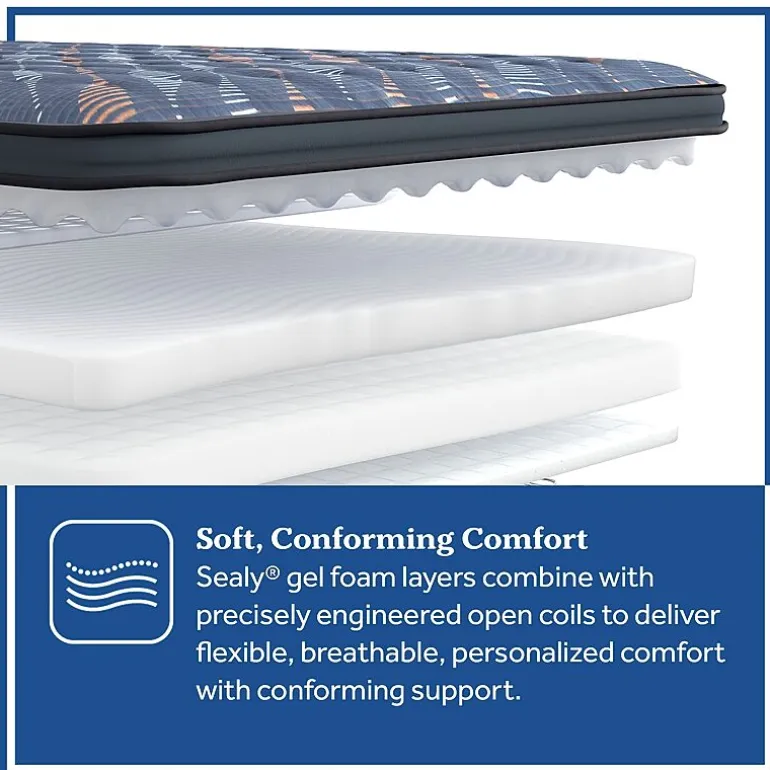 Sealy Special Edition Warner 12" Plush Pillow Top - Mattress + Box Spring