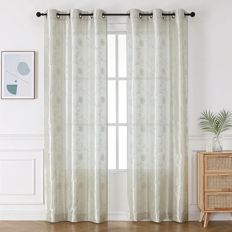 Sebastian Grommet Top Light-Filtering Set of 2 Curtain Panel