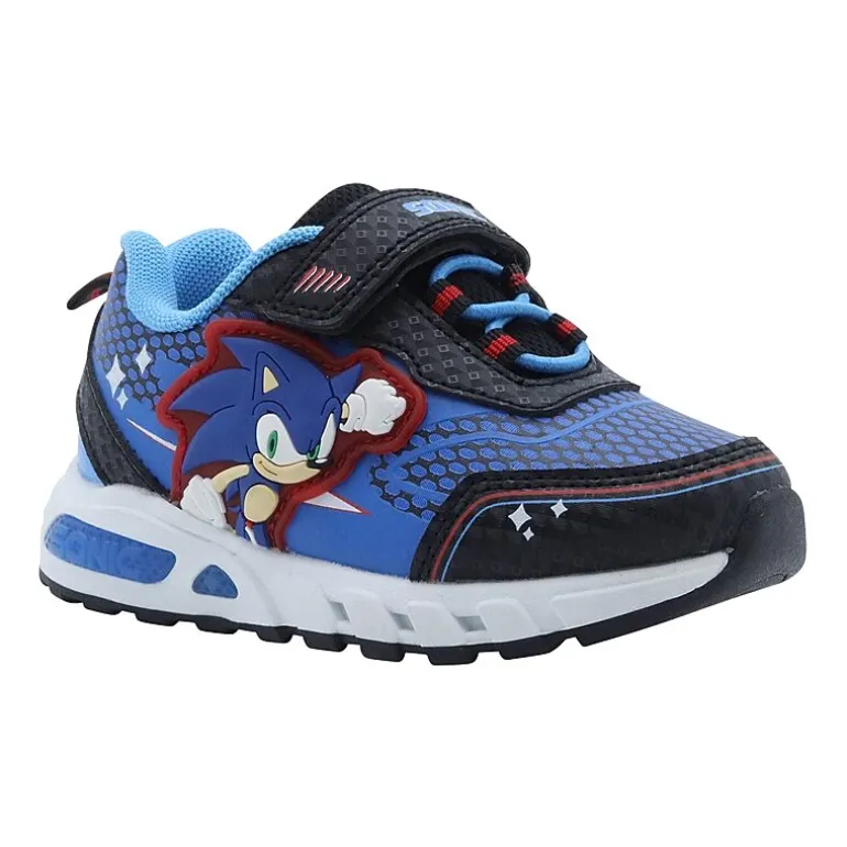 Sega Sonic Boys Sonic the Hedgehog Round Closed Toe Slip-On Shoe