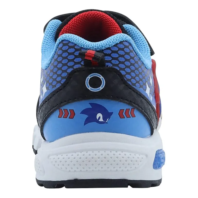 Sega Sonic Boys Sonic the Hedgehog Round Closed Toe Slip-On Shoe