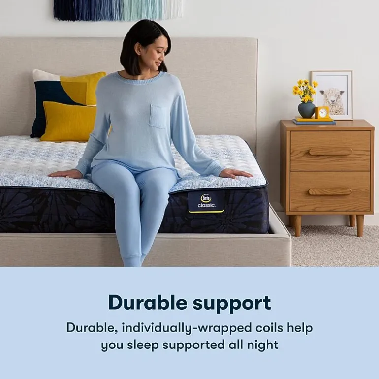 Serta Classic Exclusive 13.5" Medium Tight Top - Mattress + Box Spring