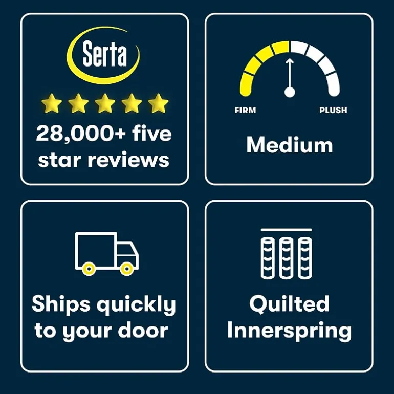 Serta Five Star Mattress 8" Medium Tight Top - Mattress in a Box