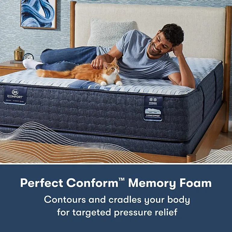 Serta iComfort Iona 13" Plush Memory Foam- Mattress + Box Spring