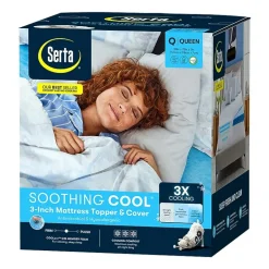 Serta® 3 In Soothing Cool Memory Foam Mattress Topper