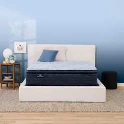 Serta Perfect Sleeper Blue Lagoon Nights 14.5" Plush Pillow Top - Mattress + Box Spring