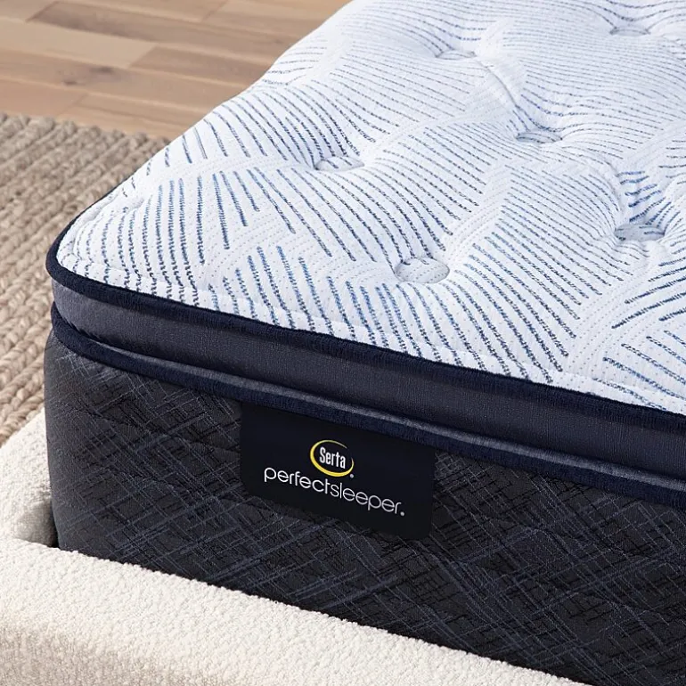 Serta Perfect Sleeper Blue Lagoon Nights 14.5" Plush Pillow Top - Mattress + Box Spring