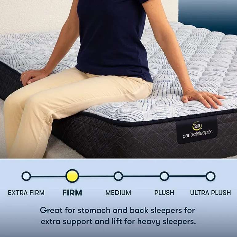 Serta Perfect Sleeper Blue Lagoon Nights 12" Firm Tight Top - Mattress + Box Spring