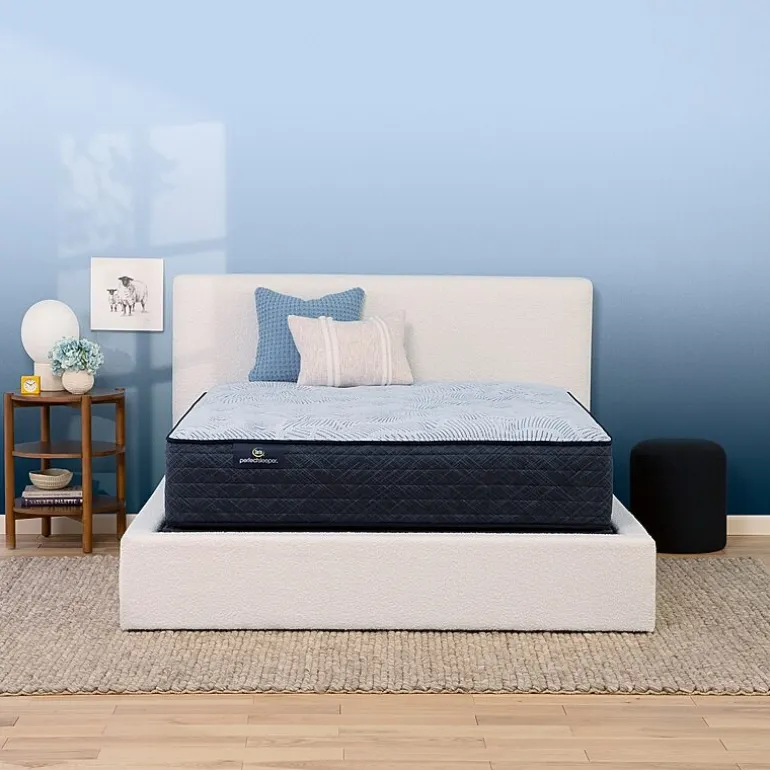 Serta Perfect Sleeper Blue Lagoon Nights 13.5" Plush Tight Top - Mattress + Box Spring