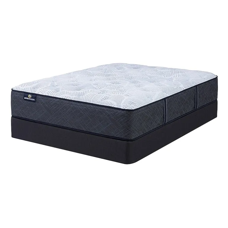 Serta Perfect Sleeper Blue Lagoon Nights 13.5" Plush Tight Top - Mattress + Box Spring
