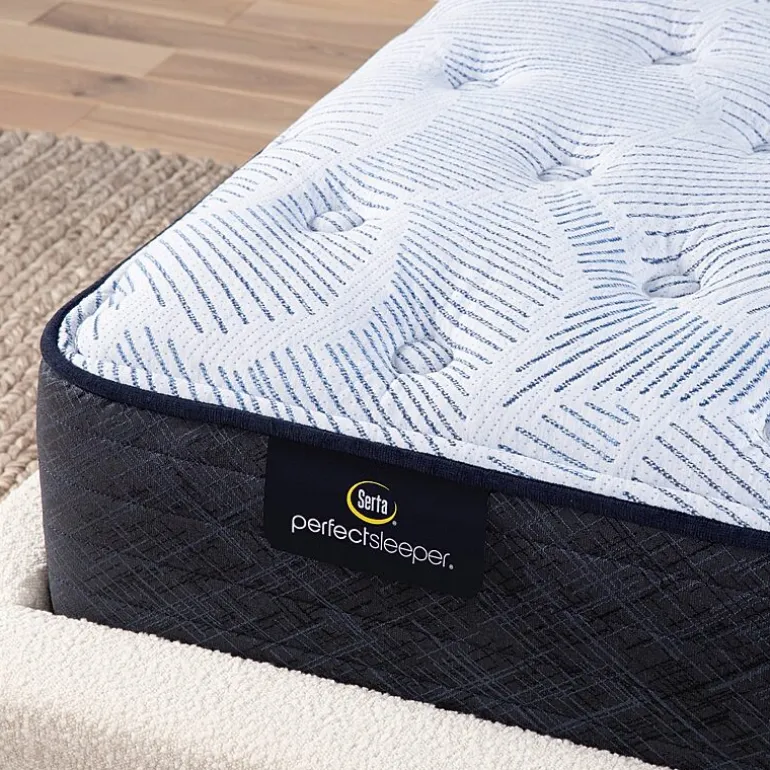 Serta Perfect Sleeper Blue Lagoon Nights 13.5" Plush Tight Top - Mattress + Box Spring