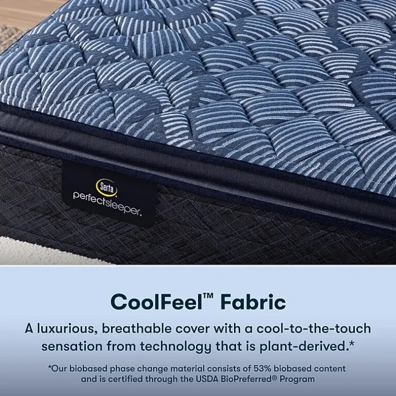 Serta Perfect Sleeper Cobalt Calm Plus 14.5" Firm Pillow Top - Mattress + Box Spring