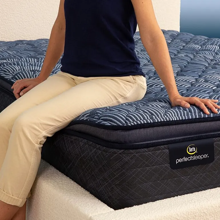 Serta Perfect Sleeper Cobalt Calm Plus 14.5" Firm Pillow Top - Mattress + Box Spring