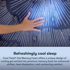 Serta Perfect Sleeper Cobalt Calm 15.25" Plush Pillow Top - Mattress + Box Spring